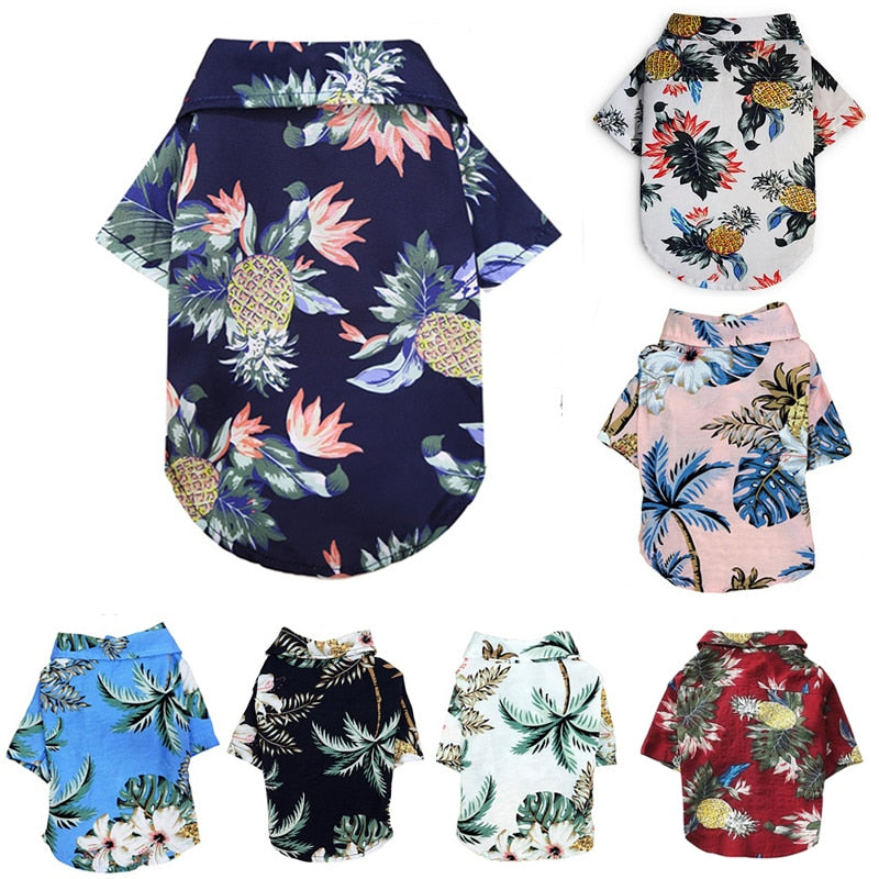 Hawaiian Style Dog Shirt - Summer \ Spring Clothing for your Pet