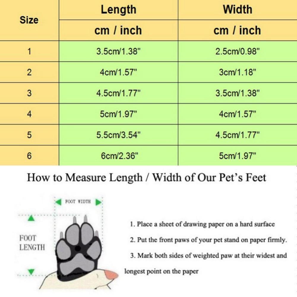 4pcs/set Winter Anti-skid Rain Shoes For Dogs - Petliv