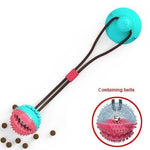 Biting Dog Toy - Silicon Suction Cup Cleaning Toothbrush - Petliv