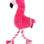 Squeaky Fun Dogs Flamingo Shape Toy