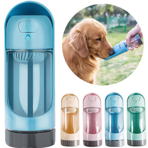 Portable Dog Water Bottle Feeder for Small Large Dogs