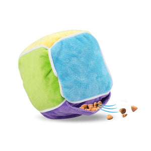 Dog Toy Interactive Treat Cube - Sniffing Toy for Slow Feeding Nose Training