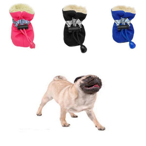 4pcs/set Winter Anti-skid Rain Shoes For Dogs - Petliv