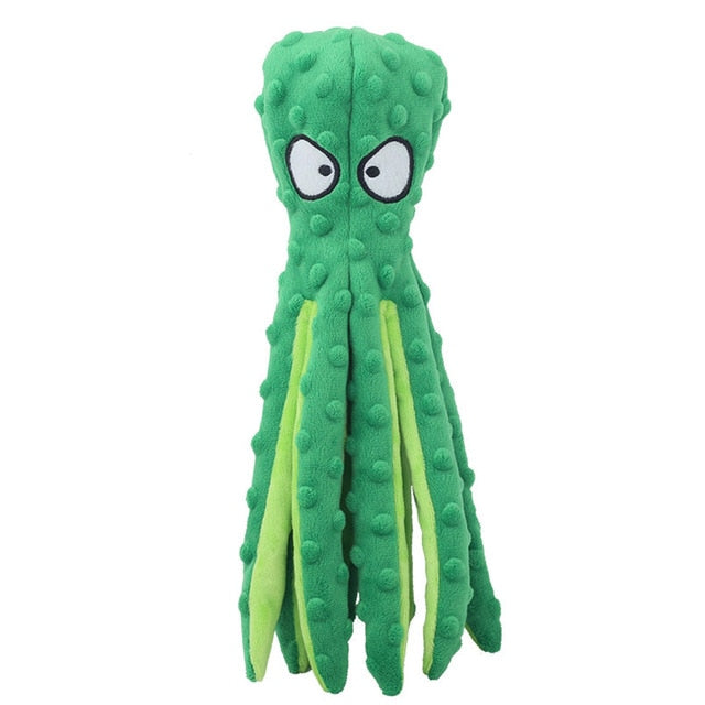 8 Legs Octopus Soft Stuffed Plush Squeaky Dog Toy