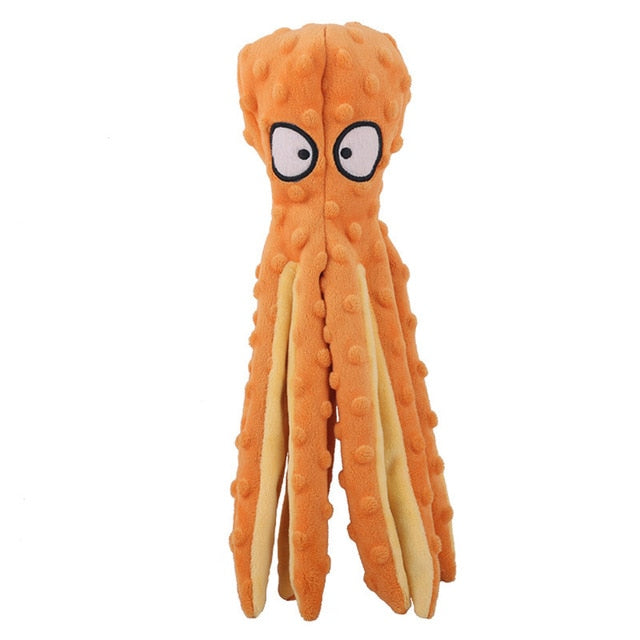 8 Legs Octopus Soft Stuffed Plush Squeaky Dog Toy