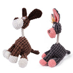 Dog Toys Stuffed Donkey Squeakin