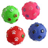 Cute and funny Footprint Ball Chew Toy for Your Pet - Petliv