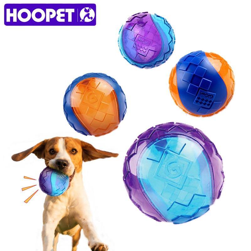 Squeaky Chew Toy with Sound - Pure Natural Non-toxic Rubber Funny Ball for Dogs - Petliv